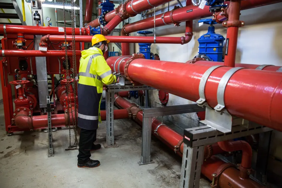 Cleaning the bore before a liner is installed in Chatswood